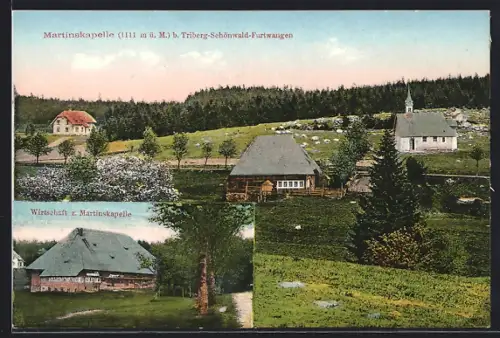 AK Triberg, Martinskapelle, Gasthaus z. Martinskapelle