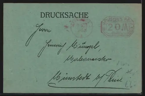 AK Magdeburg, Mitteilung der Bergolin-Werke, Leipziger Strasse 7