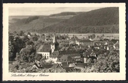 AK König i. Odenw., Ortsansicht mit Kirche
