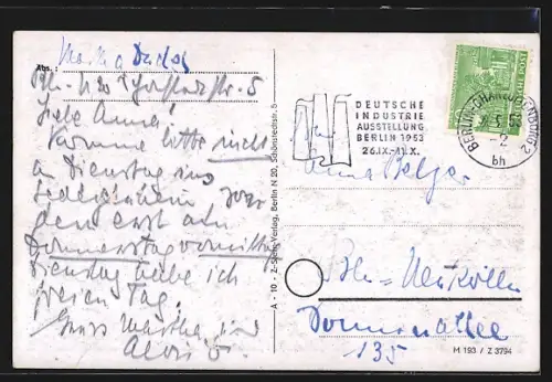 AK Berlin-Wedding, Bogenbrücke im Volkspark Rehberge