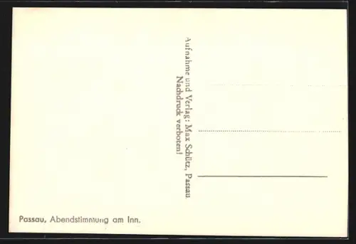 AK Passau, Abendstimmung am Inn