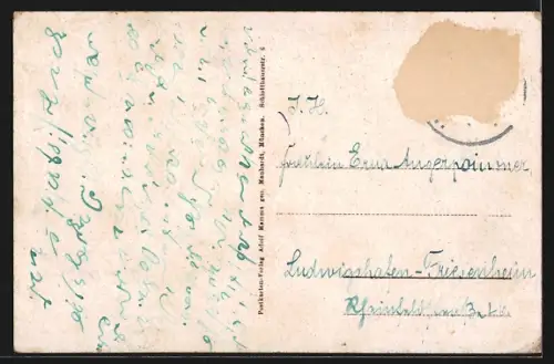 AK Unterthingau, Ortsansicht mit Kirche und Alpenpanorama