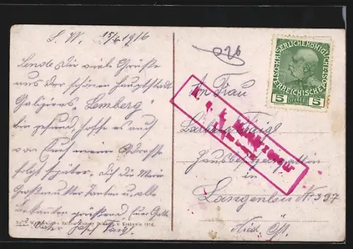 AK Lemberg, Landtagsgebäude mit Anlagen