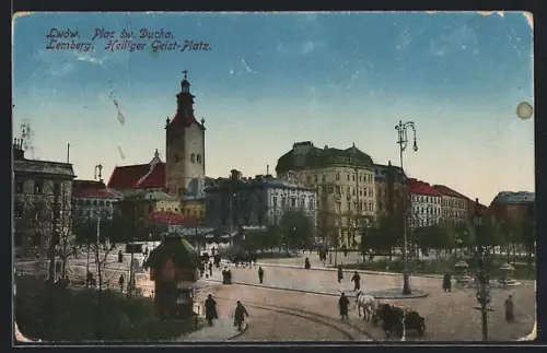 AK Lwow, Plac sw. Ducha, Heiliger-Geist-Platz
