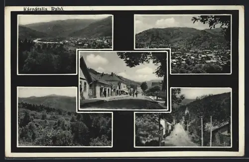 AK Raho /Karpatalia, Strassenpartien, Ortsansichten