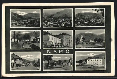 AK Raho, Strassenpartien, Wehr, Ortsansichten