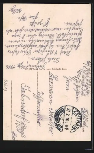 AK Zeithain, Truppen-Übungsplatz, Kasernengebäude, Allee