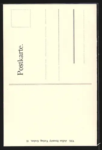 AK Goslar, Gemälde Wiedererstehung des deutschen Reiches im Kaiserhaus