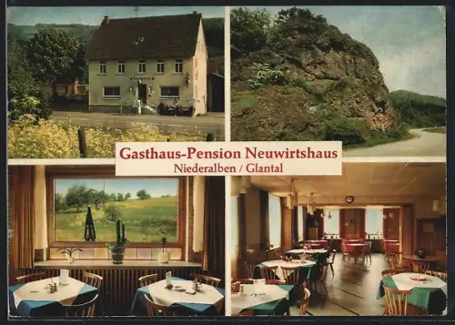 AK Niederalben /Glantal, Gasthaus-Pension Neuwirtshaus