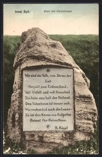 AK Sylt, Stein der Heimatlosen