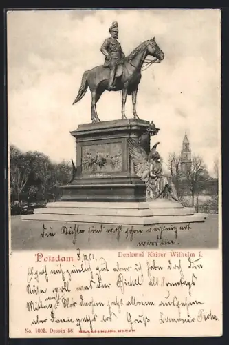 AK Potsdam, Denkmal Kaiser Wilhelm I