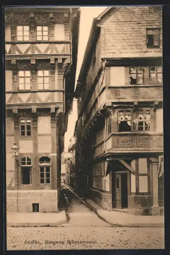 AK Goslar, Eingang Münzstrasse