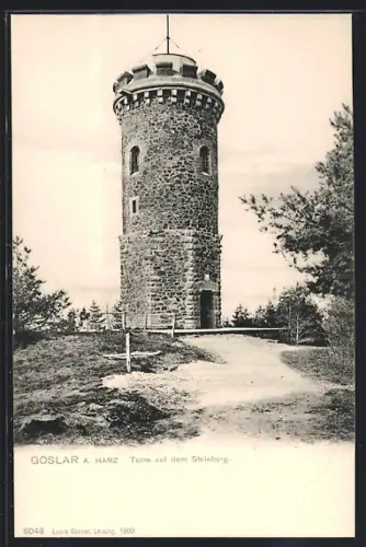 AK Goslar a. Harz, Turm auf dem Steinberg