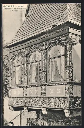 AK Goslar a. Harz, Giebelerker am Brusttuch von 1526