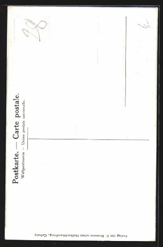 AK Coburg, Rosen- oder Rosettenzimmer, Alter Nürnberger Ofen mit farbig glasierten Kacheln