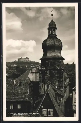 AK Coburg, Spitalturm mit Veste
