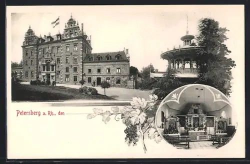 AK Petersberg, Hotel Petersberg, Innenansicht