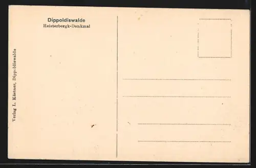 AK Dippoldiswalde, Heisterbergk-Denkmal