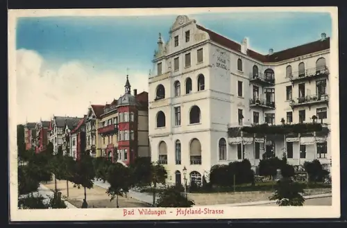 AK Bad Wildungen, Haus Bristol, Hufeland-Strasse
