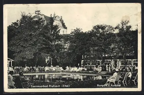 AK Pretzsch, Kurpark u. Kursaal