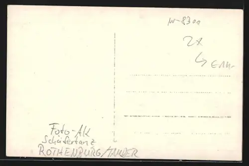 Foto-AK Rothenburg /Tauber, Schäfertanz