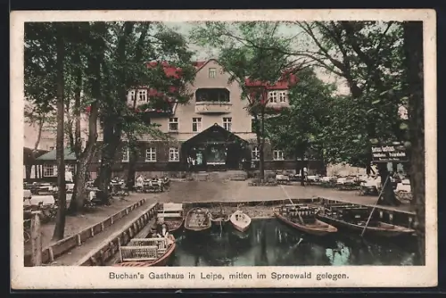 AK Leipe /Spreewald, Buchans Gasthaus