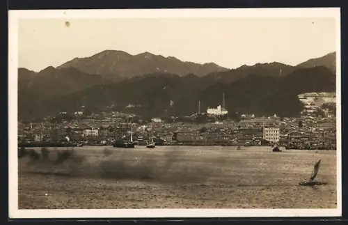 Foto-AK Kobe, View of the City