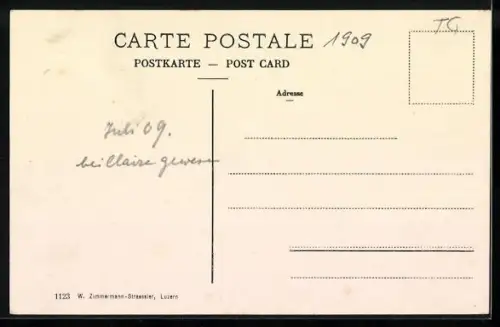 AK Amriswil, Strassenpartie im Ort