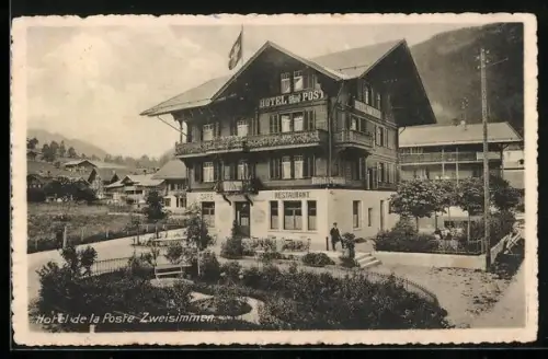 AK Zweisimmen, Hotel de la Poste