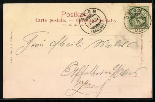 AK Seon, Gemeindehaus, Teilansicht mit Kirche