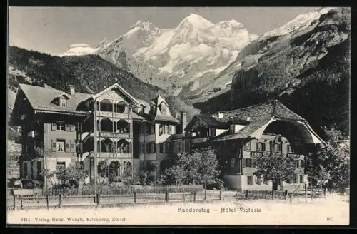 AK Kandersteg, Hotel Victoria, Gebirgspanorama