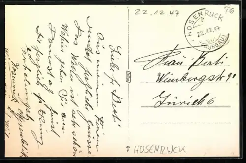 Foto-AK Hosenruck, Wohnhaus