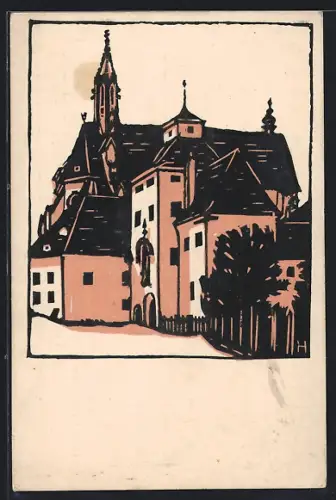 Künstler-AK Gaming /N.-Oe., An der Karthause