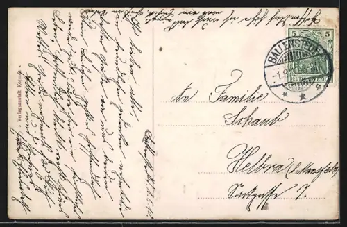 AK Ballenstedt a. H., Ansicht des Städtischen Badehauses