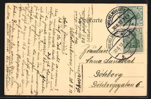 AK Wilhelmshaven, Gökerstrasse mit Bismarck Lichtbild-Theater