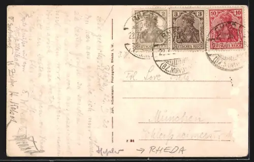 AK Rheda i. W., Rathaus am Wilhelmsplatz