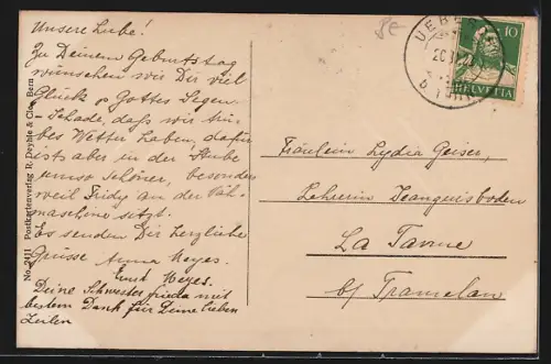 AK Uebeschi, Panorama mit See