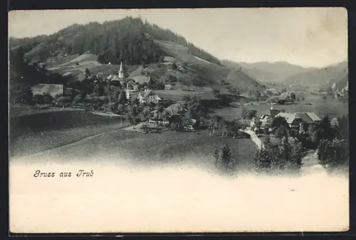 AK Trub, Ortsansicht aus der Vogelschau