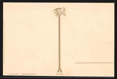 AK Valcava, Strassenpartie mit Gasthaus
