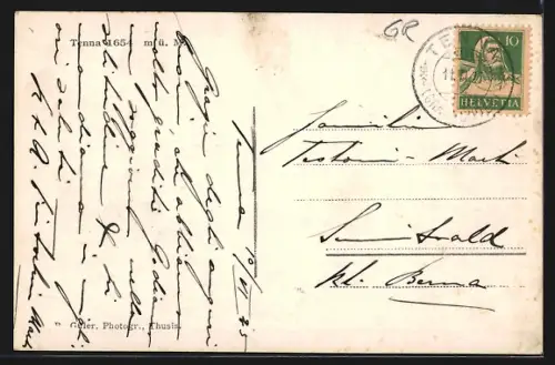 AK Tenna, Panorama mit Kirche