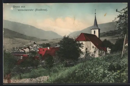 AK Welschenrohr /Rosières, Teilansicht mit Kirche