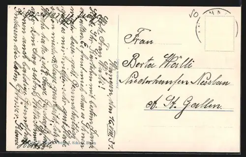 AK Wangen b. Olten, Teilansicht mit Kirche