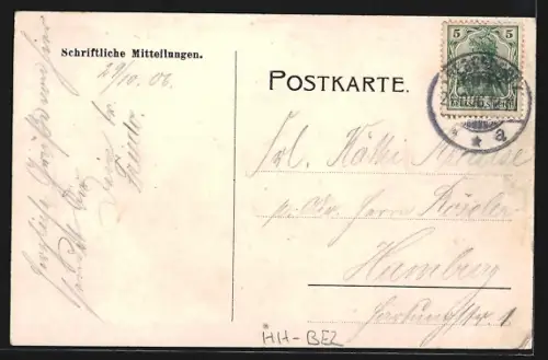 AK Hamburg-Bergedorf, Partie an der Ernst Mantiusstrasse