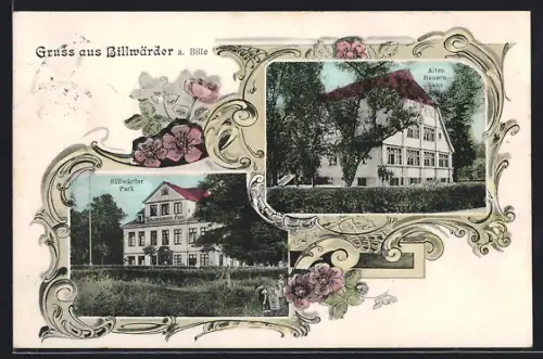 AK Hamburg-Billwärder, Altes Bauernhaus, Billwärder Park