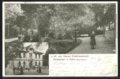 AK Hamburg-Moorfleet, Etablissement des J.W. von Haves