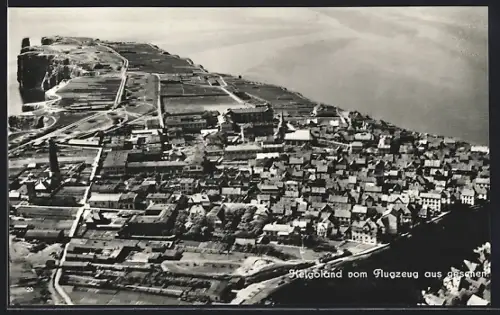 AK Helgoland, Totalansicht, Fliegeraufnahme