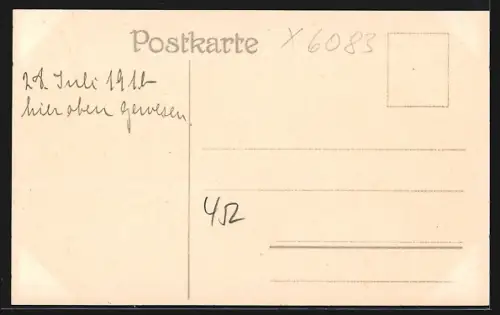 Lithographie Inselsberg / Thüringen, Gasthof Preussischer, Gasthof Gothaischer, Aussichtsturm