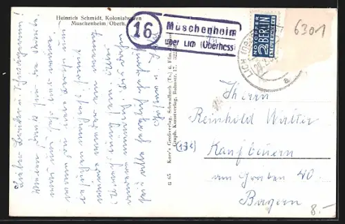 AK Muschenheim /Oberh., Teilansicht, Strassenpartie, Ortspartie