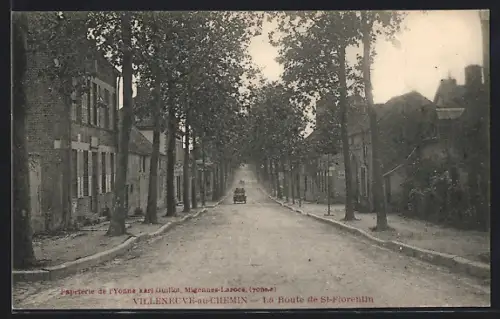 AK Villeneuve-au-Chemin, La Route de St-Florentin