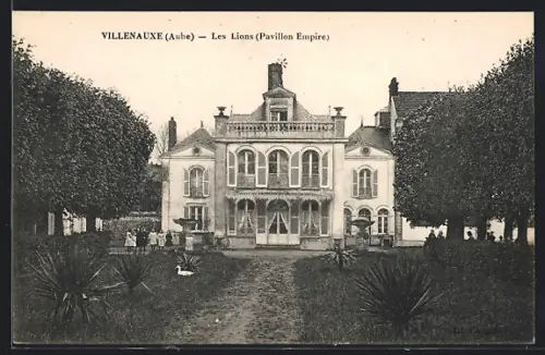 AK Villenauxe /Aube, Les Lions, Pavillon Empire